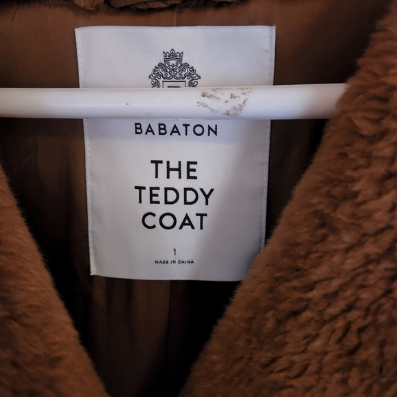SOLD Aritzia Babaton teddy coat size 1 - Picture 4 of 4